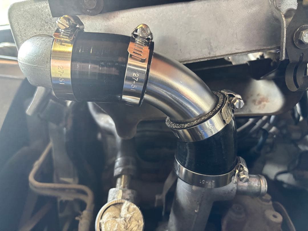 【オールド】ジムニー 【JA11】ターボパイプ2点set SUS製ブラック