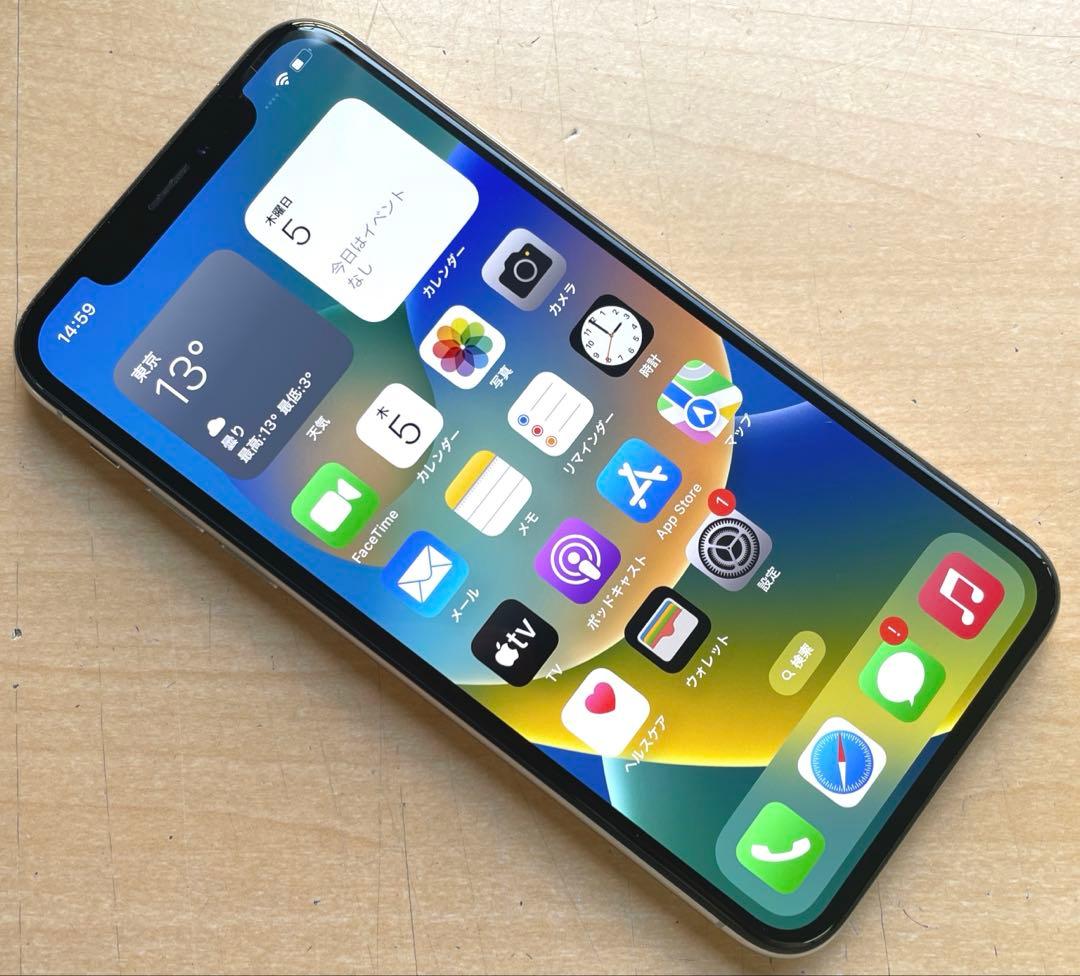 iPhone X シルバー　64GB A1902 美品　#3