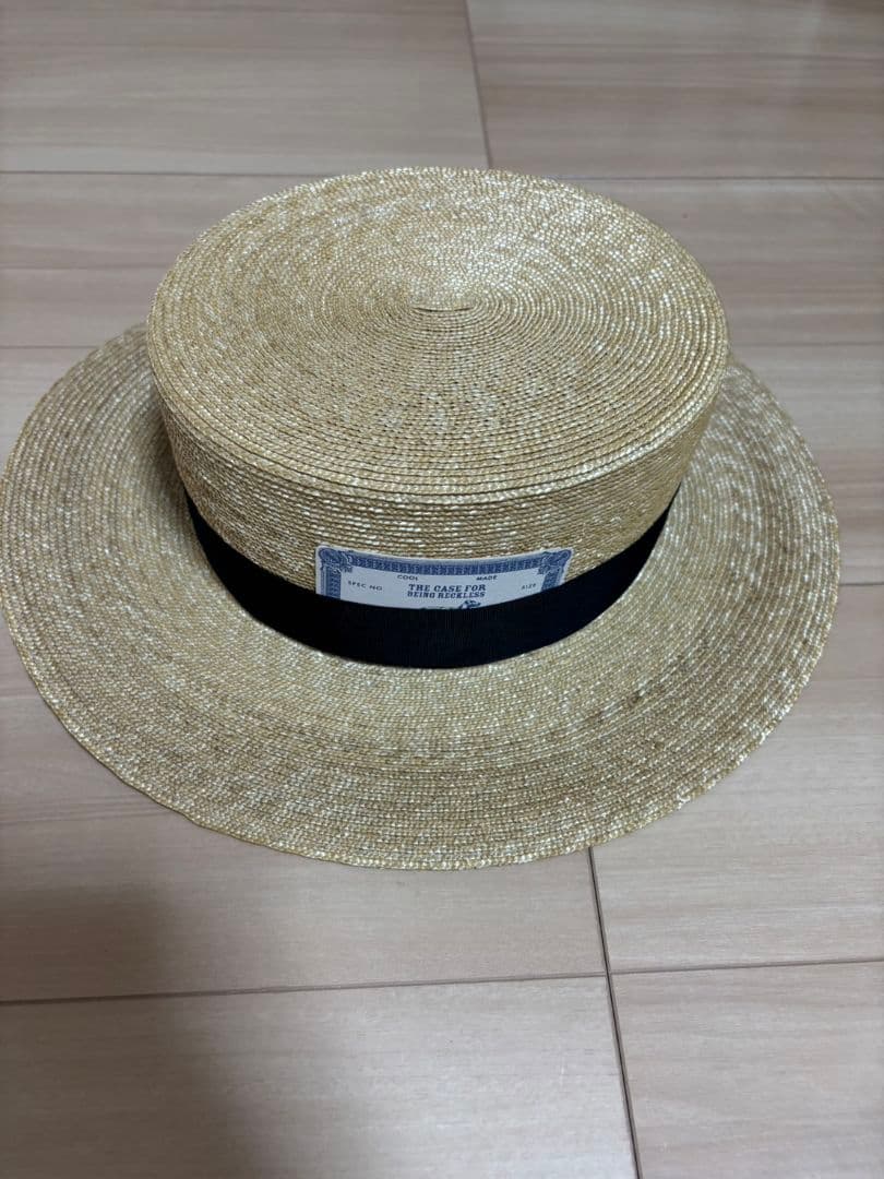 dog＆co カンカン帽　ハット　麦わら