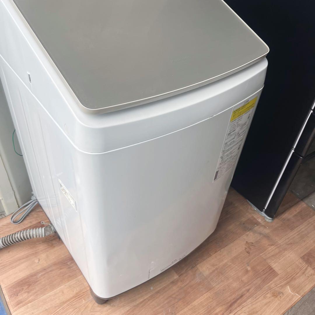 取付無料！パナソニック洗剤自動投入・熱乾燥搭載！おしゃれゴールド10kg洗濯機