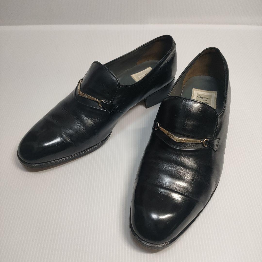ChristianDior MONSIEUR 黒 26cm ローファー 42