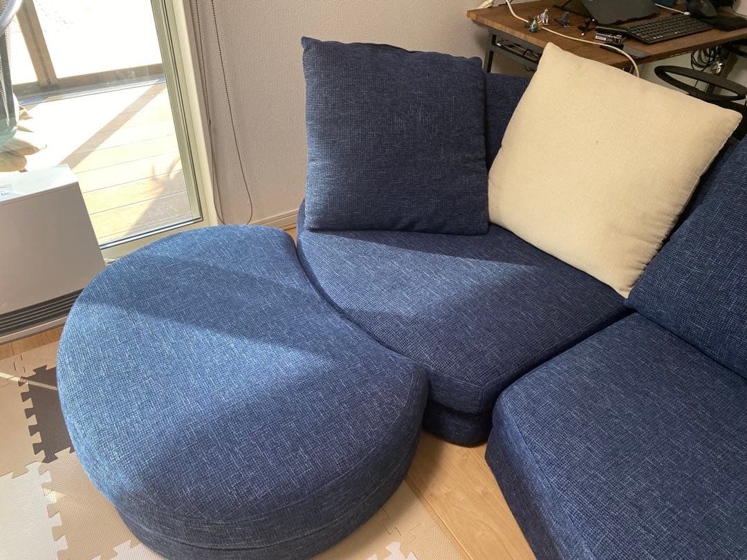 【セット販売】おしゃれカウチソファ　幅2300 ②【合計51000円】