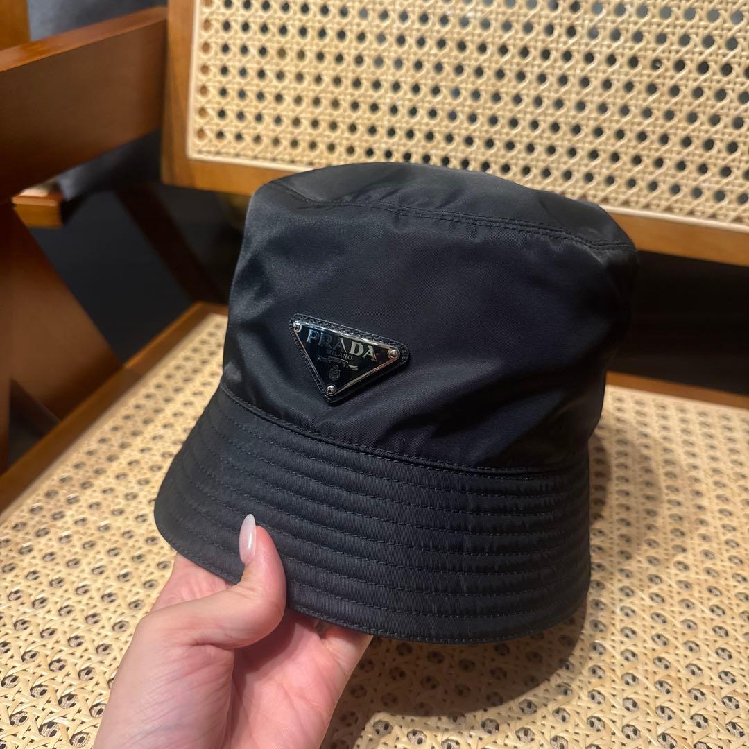 PRADA プラダ　バケットハット　Ｍブラック　ユニセックス