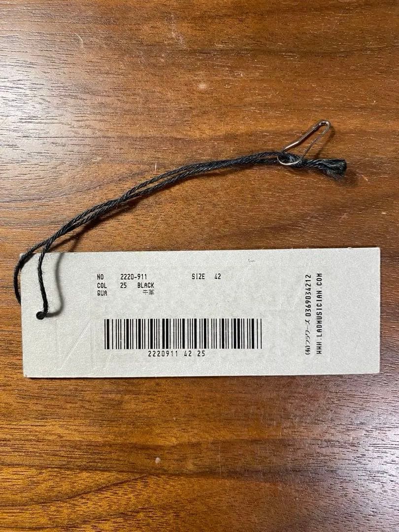 【LAD MUSICIAN】20AW U-TIP DRESS SHOES