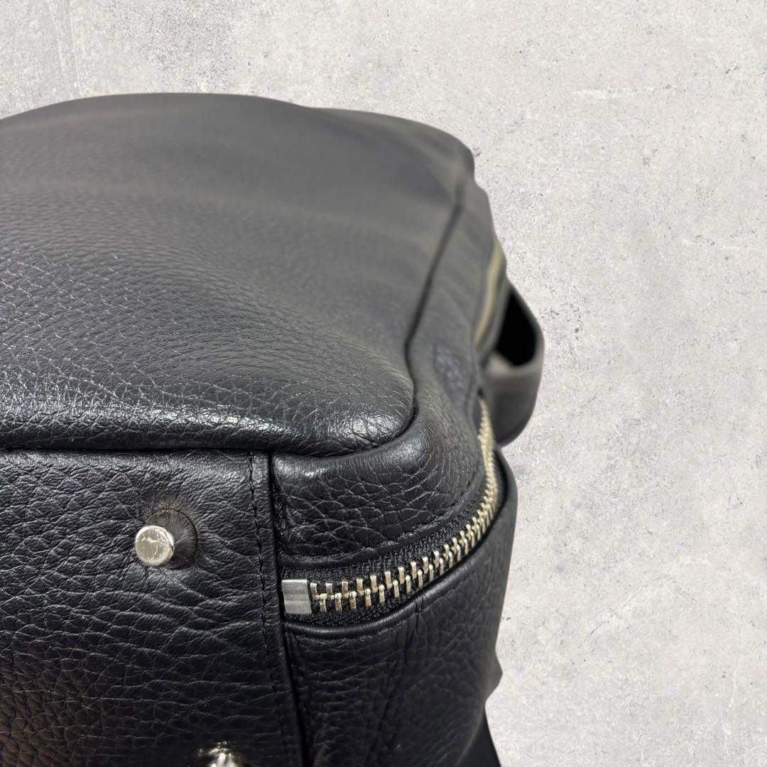 Jocファイブウッズ GRAIN レザー 3way リュック 黒　シボ