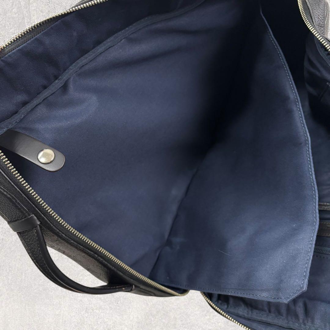 Jocファイブウッズ GRAIN レザー 3way リュック 黒　シボ