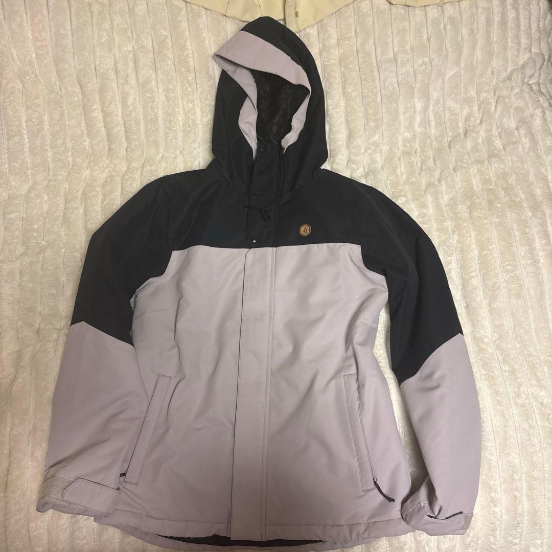 VOLCOM スノーボードジャケット M 黒/pinkpurple