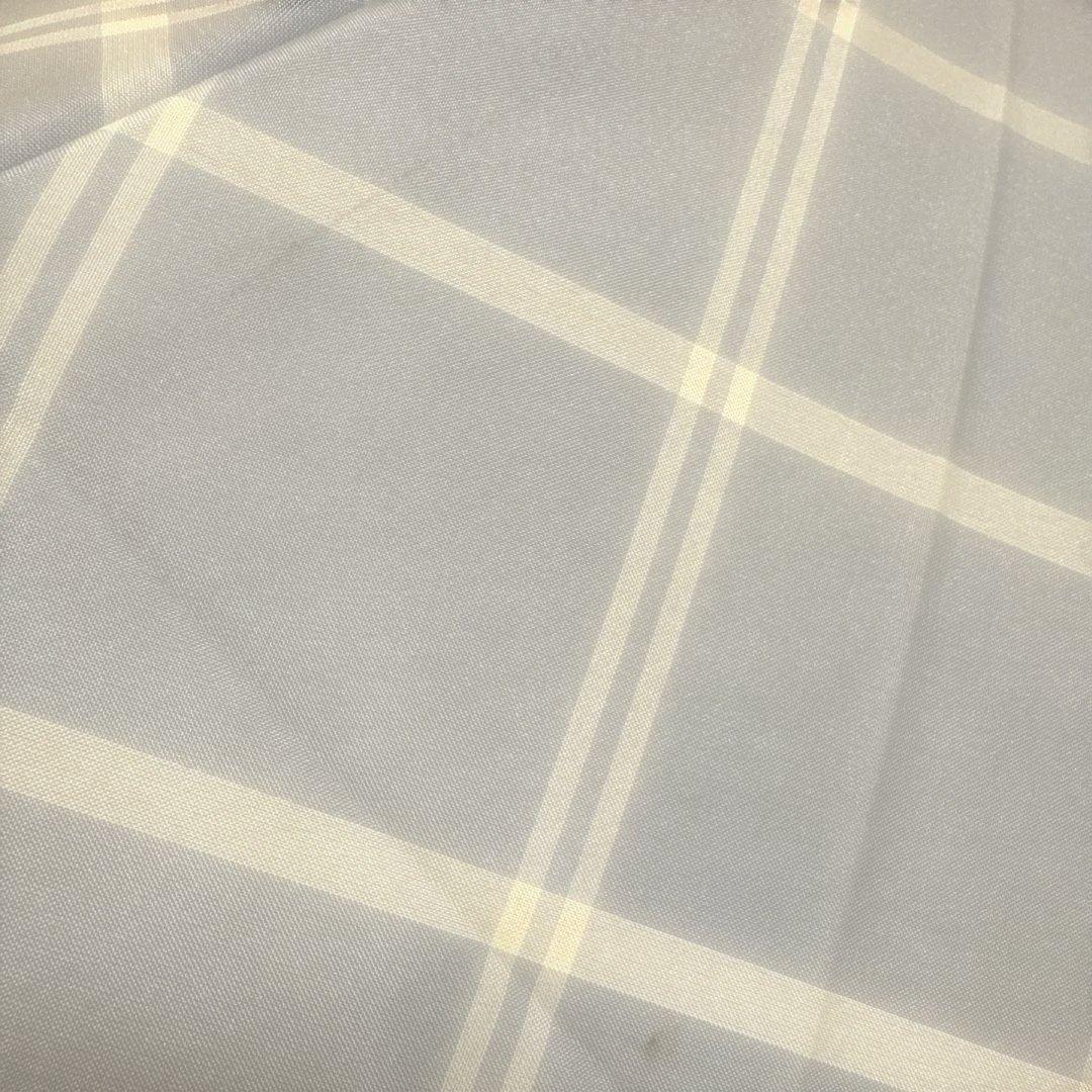 サンバリア 2段折コンパクト、チェック(ブルー)