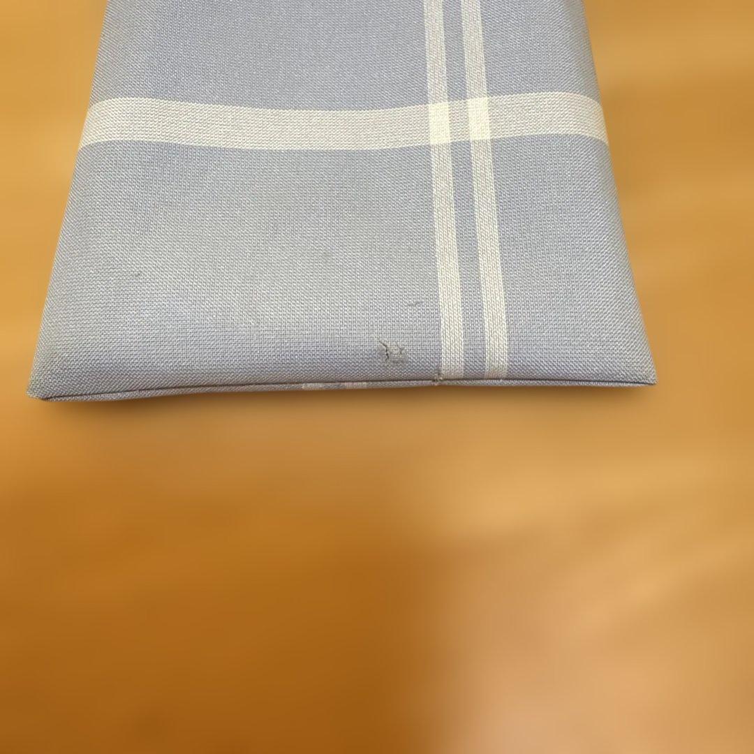 サンバリア 2段折コンパクト、チェック(ブルー)