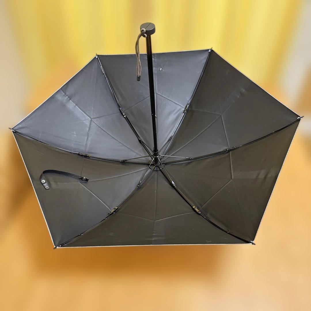 サンバリア 2段折コンパクト、チェック(ブルー)