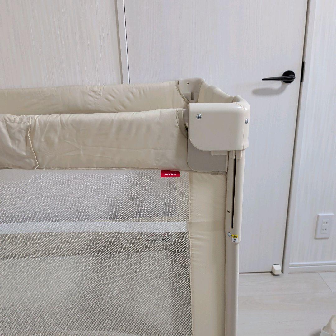 【美品】Aprica アップリカ ベビーベッド ココネルエアー ミルク