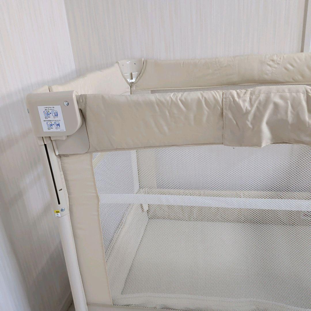 【美品】Aprica アップリカ ベビーベッド ココネルエアー ミルク