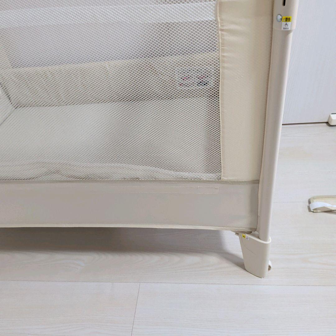 【美品】Aprica アップリカ ベビーベッド ココネルエアー ミルク