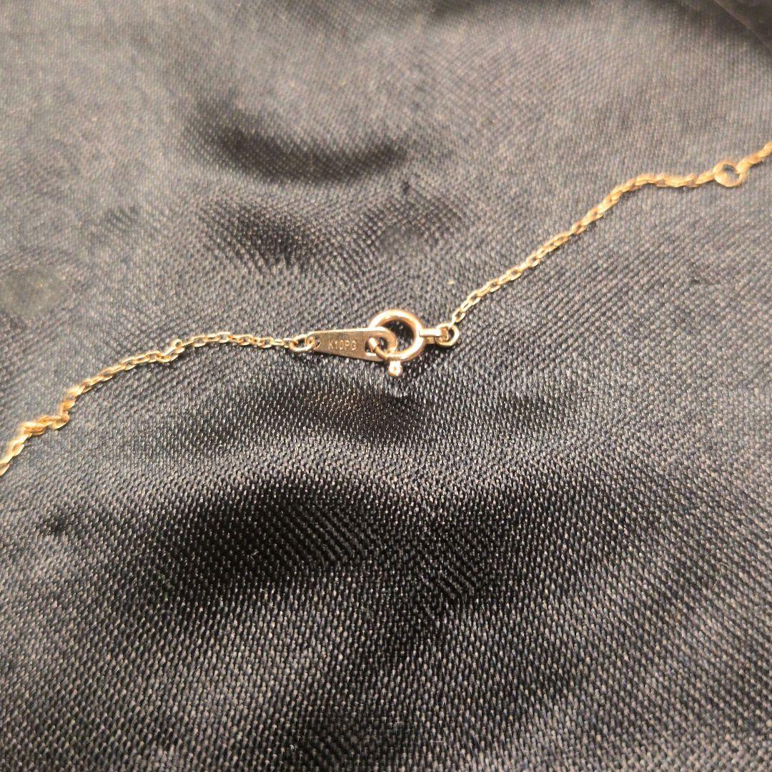 ダイヤモンドプチネックレス　K10 PG　ピンクゴールド