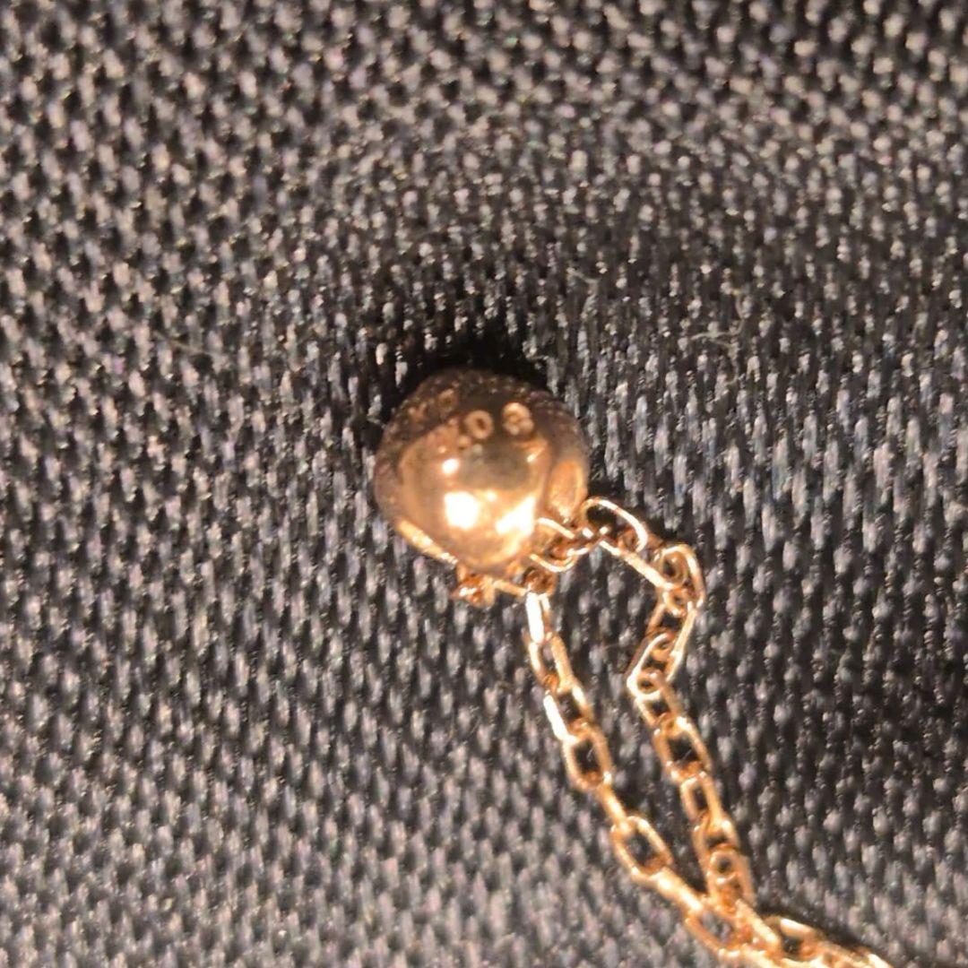 ダイヤモンドプチネックレス　K10 PG　ピンクゴールド