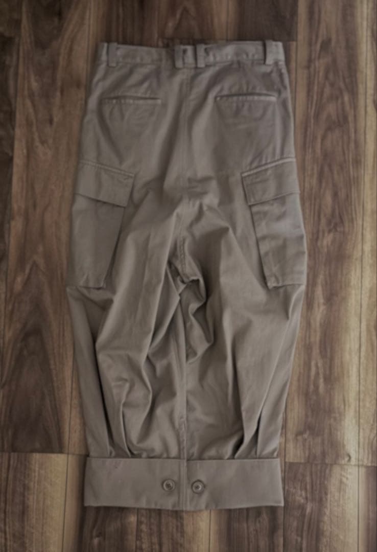 Y's ワイズ ヨウジヤマモト ブラウン カーゴパンツ サイドポケット付き