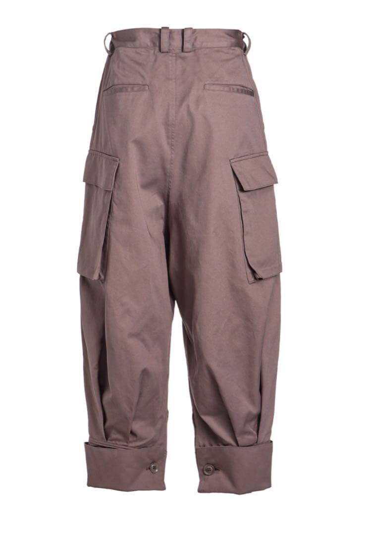 Y's ワイズ ヨウジヤマモト ブラウン カーゴパンツ サイドポケット付き