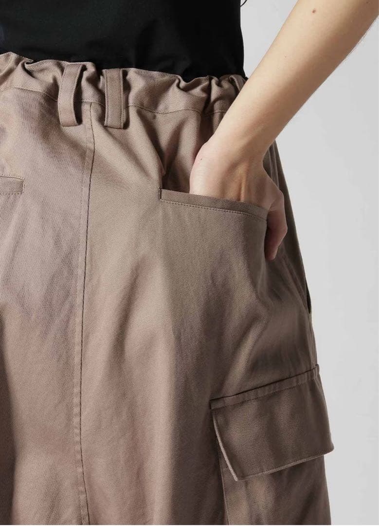 Y's ワイズ ヨウジヤマモト ブラウン カーゴパンツ サイドポケット付き