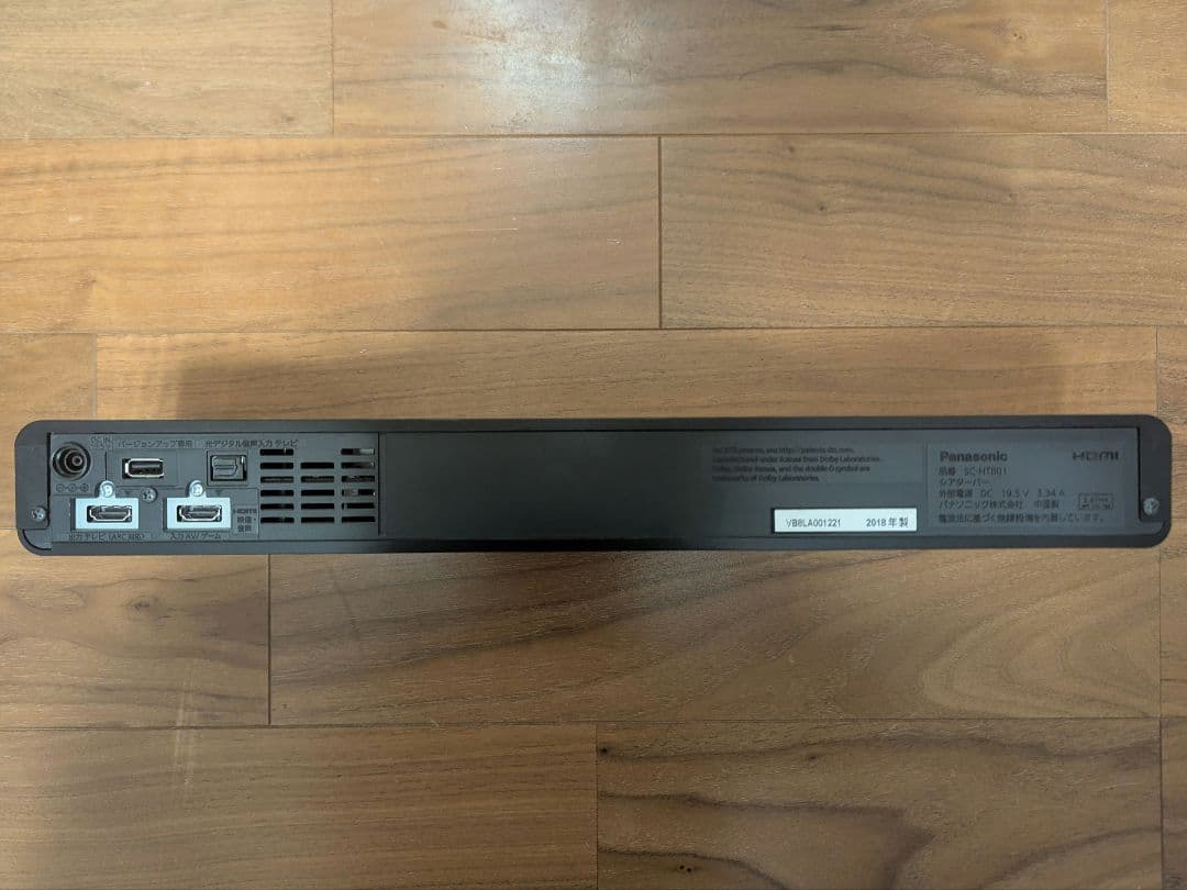 Panasonic(パナソニック) シアターバー SC-HTB01 2018年製