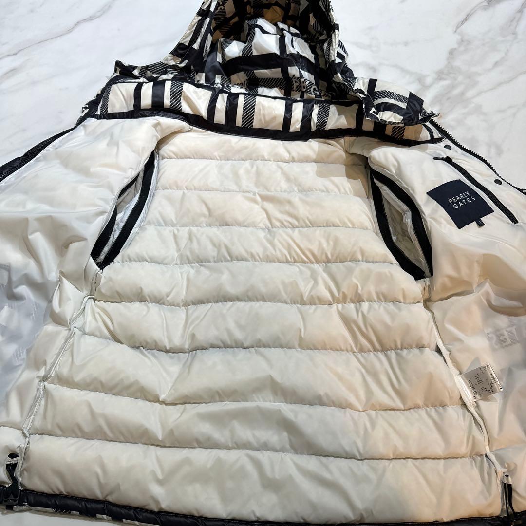 PEARLY GATES チェック柄ジャケット フード付き