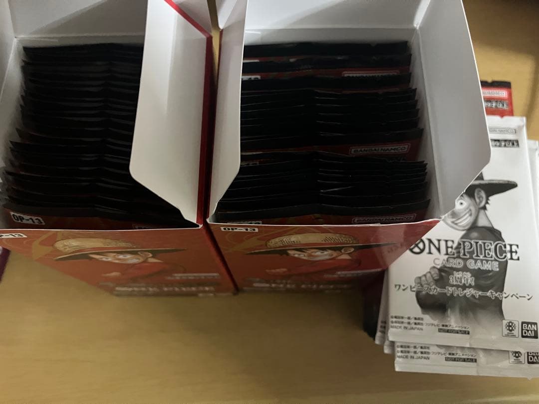 ワンピースカード　受け継がれる意志　未開封69パック　3周年プロモ4パック
