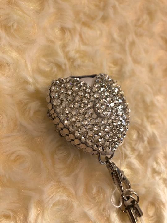 ネックストラップ★プティ★スワロフスキーデコ★ハート