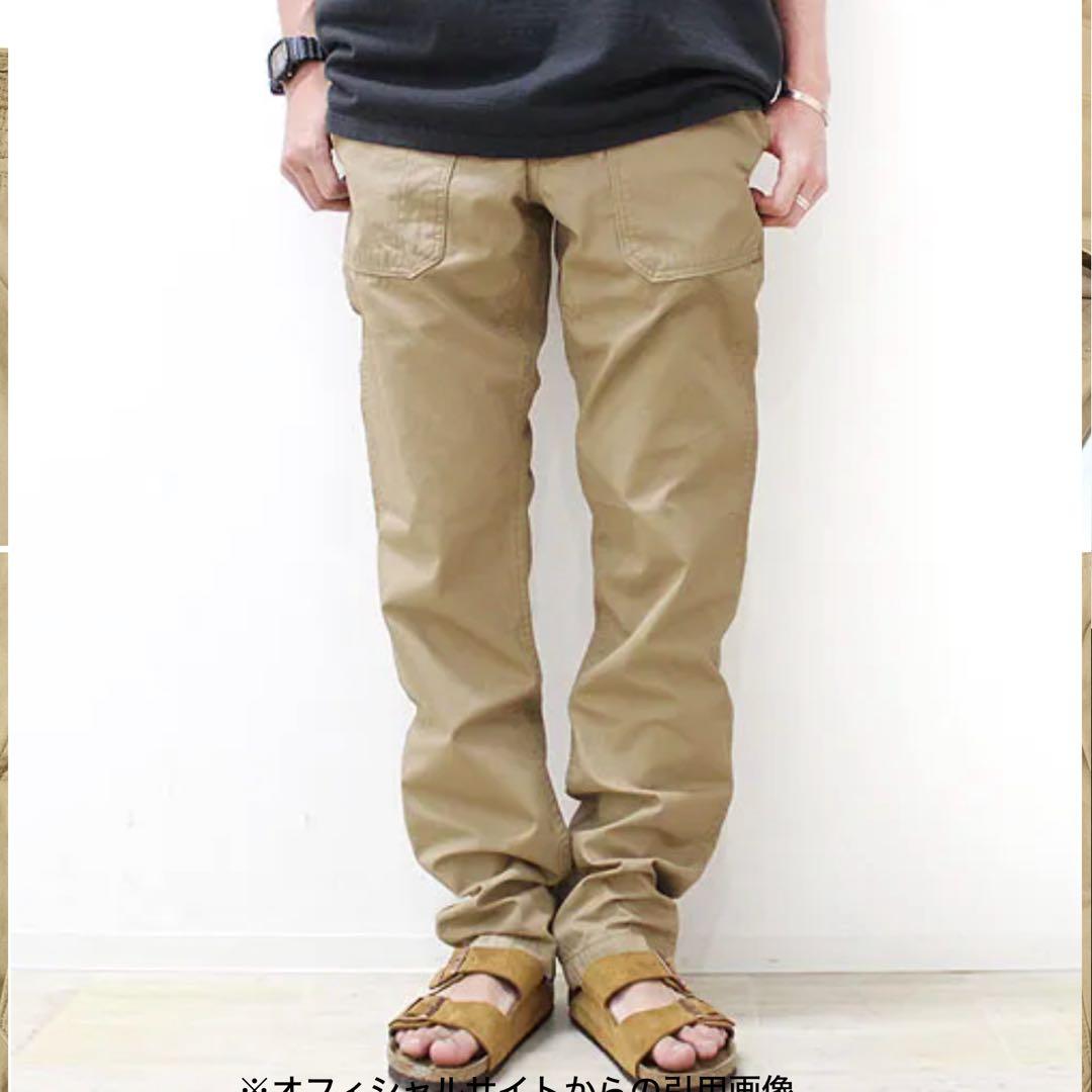 SASSAFRAS フォールリーフスプレイヤーパンツ ギャバジン生地使用