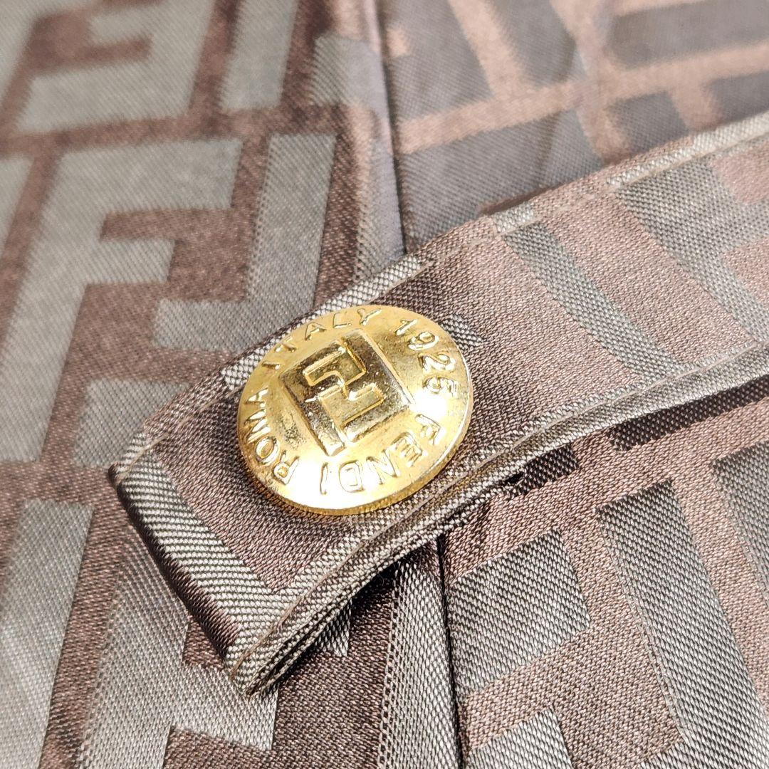 ⭐極美品⭐ FENDI ズッカ柄 長傘 雨傘 日傘 FFロゴ FF金具