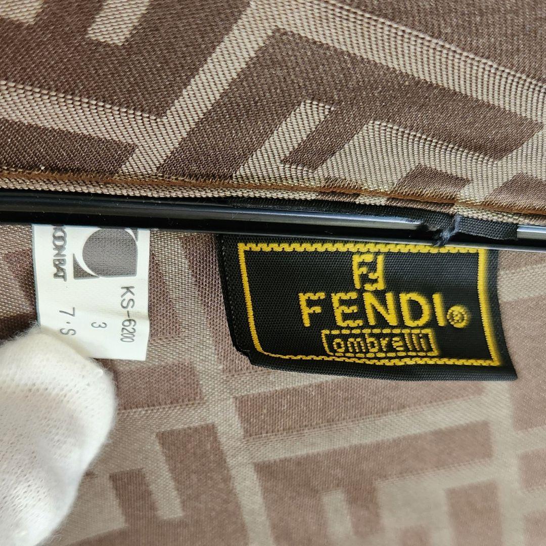 ⭐極美品⭐ FENDI ズッカ柄 長傘 雨傘 日傘 FFロゴ FF金具