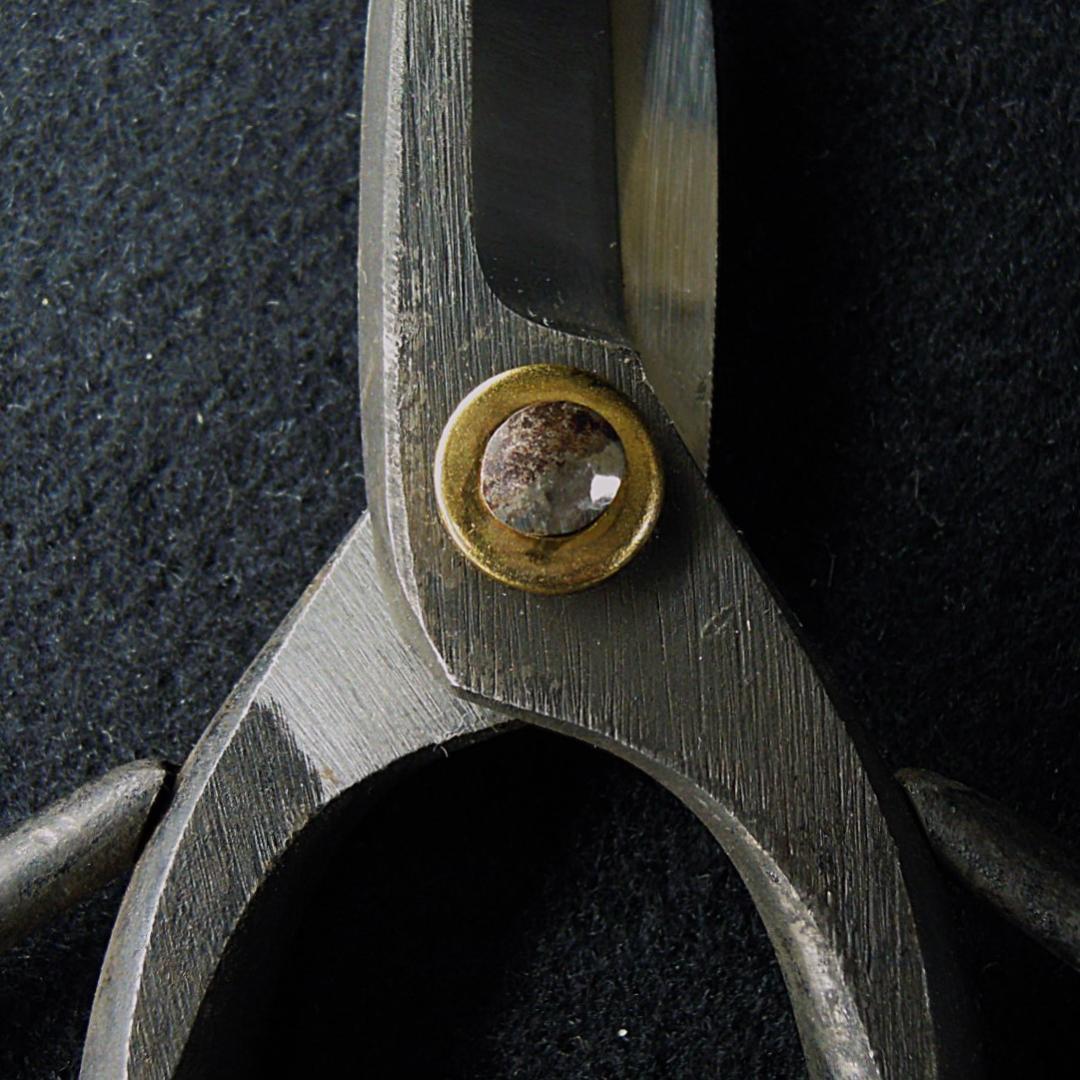 安重打刃物店 総火造 大久保鋏 無銘 未使用 192mm 新店舗移転時の整理品