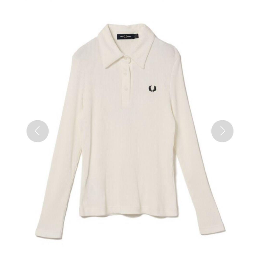 フレッドペリー FRED PERRY リブ ロングスリーブ ポロシャツ