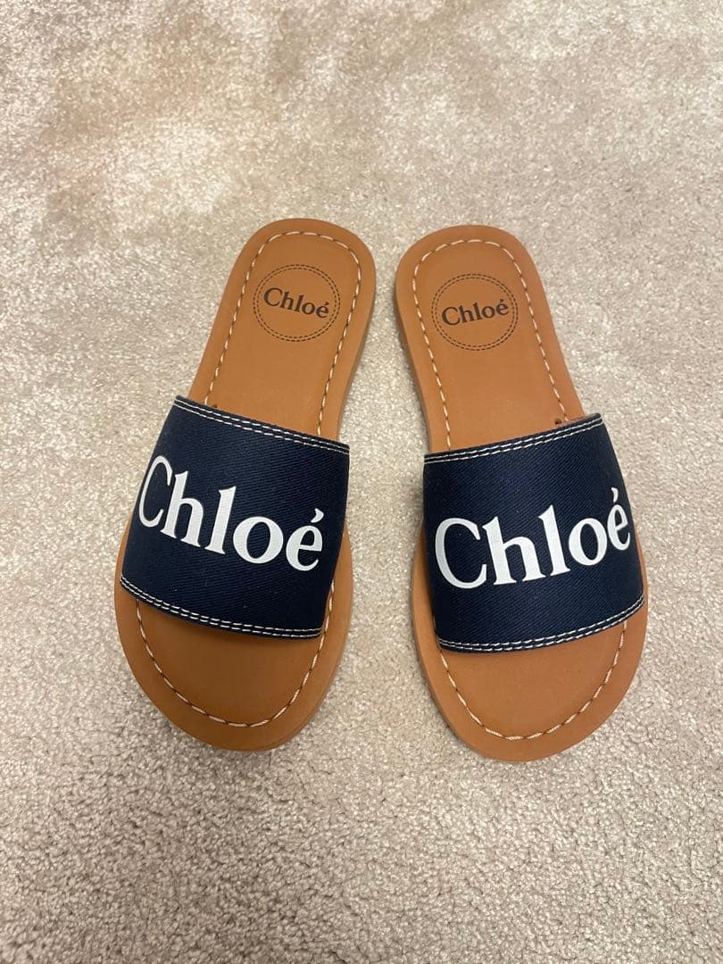 クロエ chloe キッズ サンダル Dior キャラメル ボンポワン シューズ