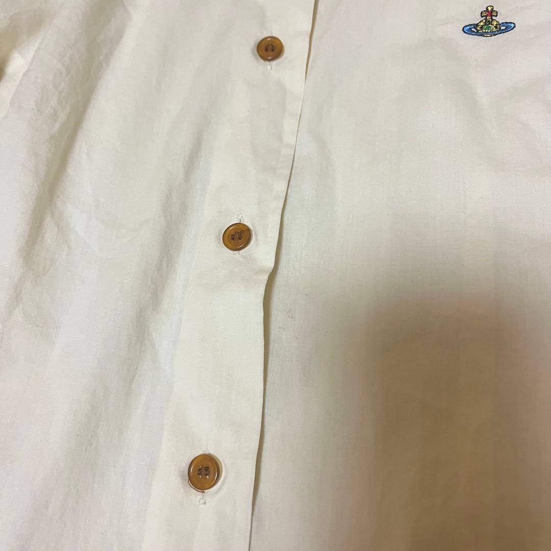 変形襟長袖シャツ★ブラウス★ヴィヴィアンウエストウッド★インポート★イタリア製