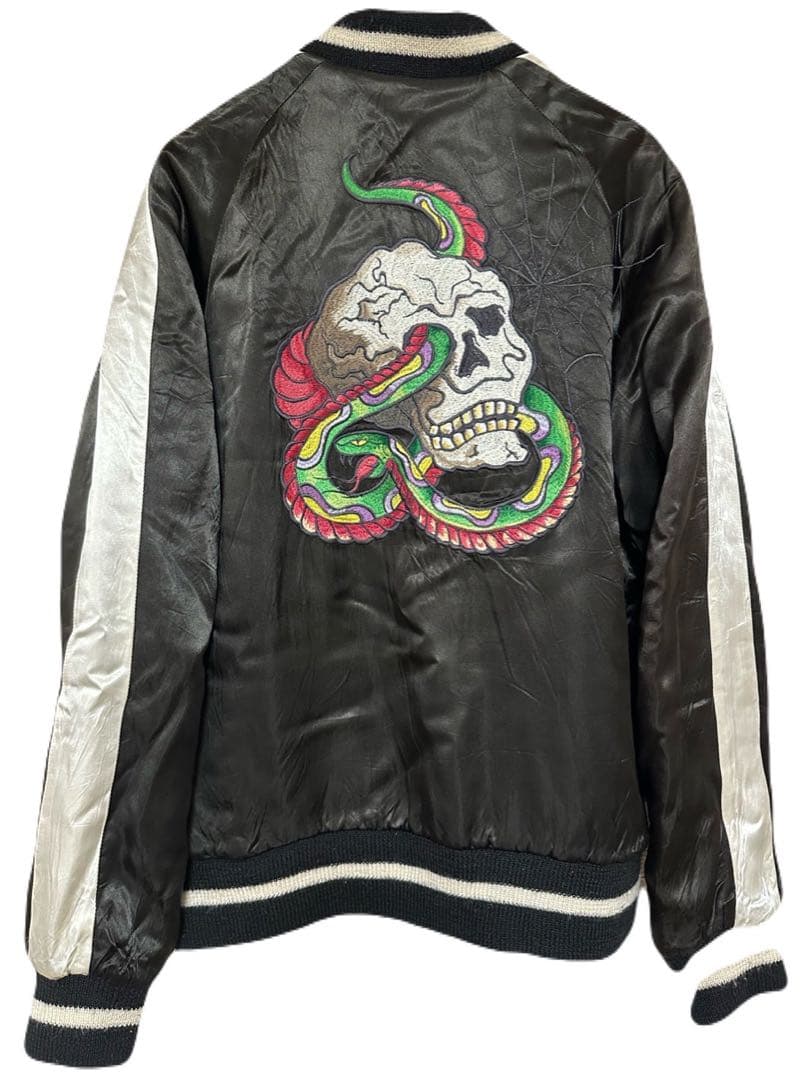 90年代　オゾンロックス　リバーシブルスカジャン　S