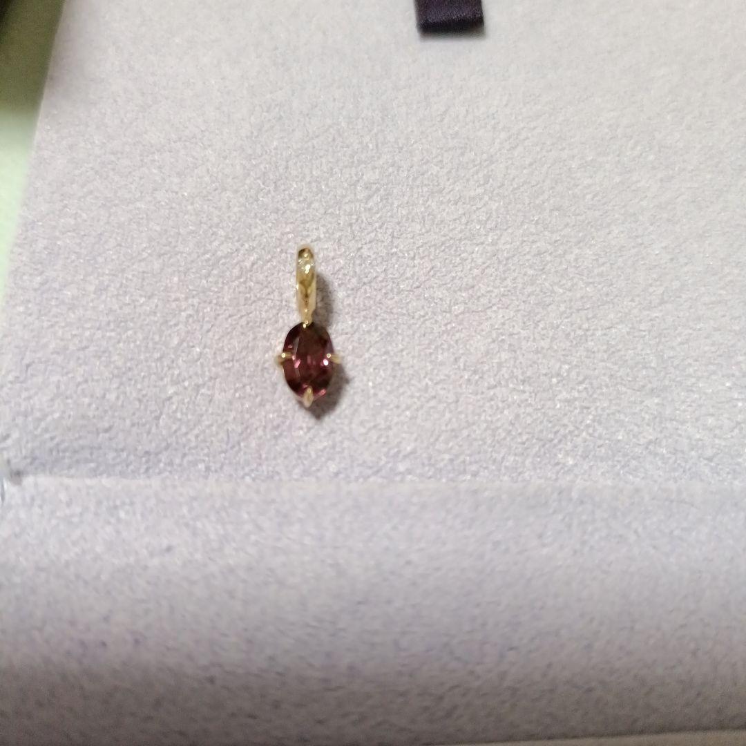 【値下げ】スタージュエリー　ネックレスチャーム　ガーネット&ダイヤモンド