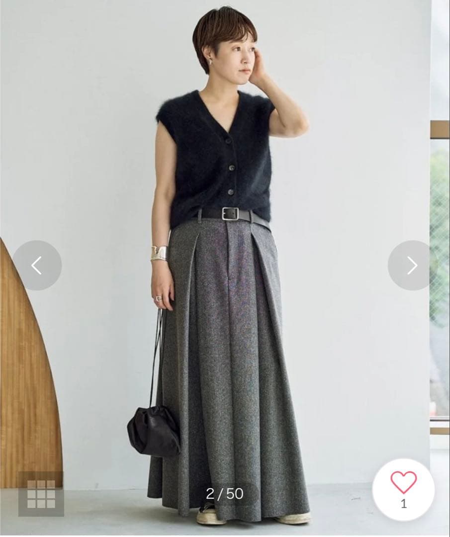 Plage Fur ベスト黒