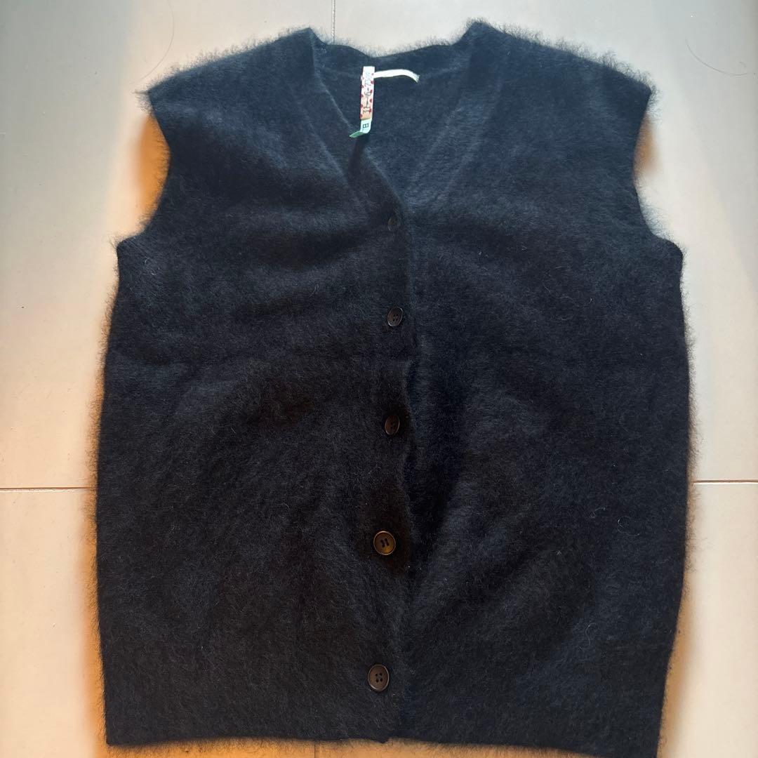 Plage Fur ベスト黒