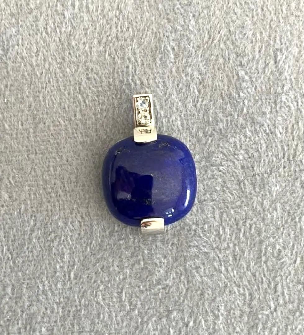 GSTV PT950 ラピスラズリ レインボームーンストーン ペンダントトップ