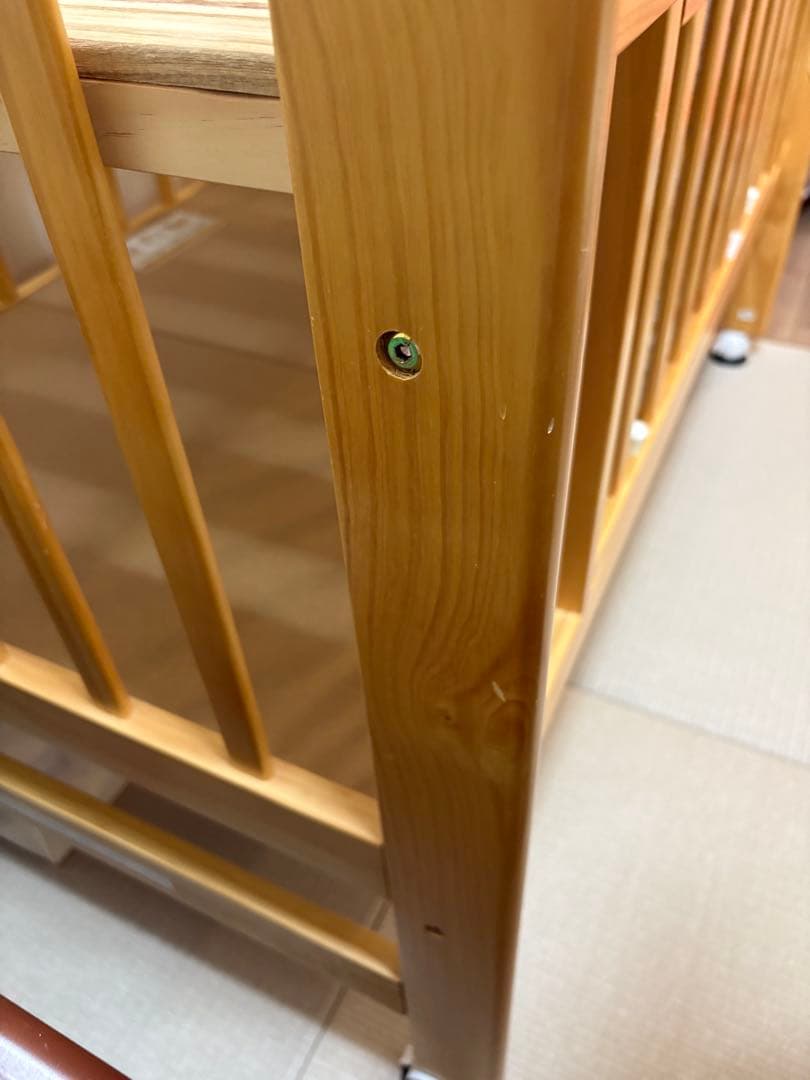 カトージ ハイポジション ベビーベッド　ベビーガード