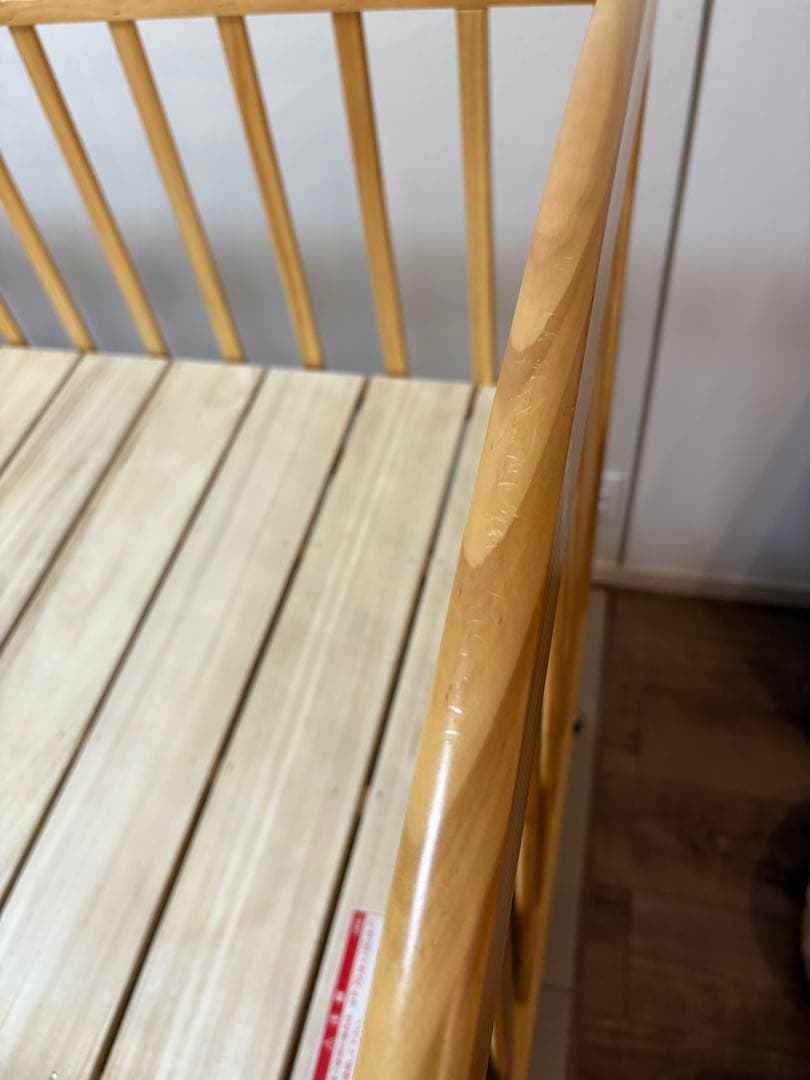 カトージ ハイポジション ベビーベッド　ベビーガード