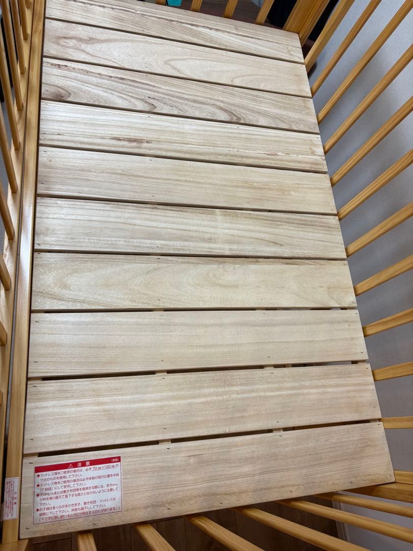 カトージ ハイポジション ベビーベッド　ベビーガード