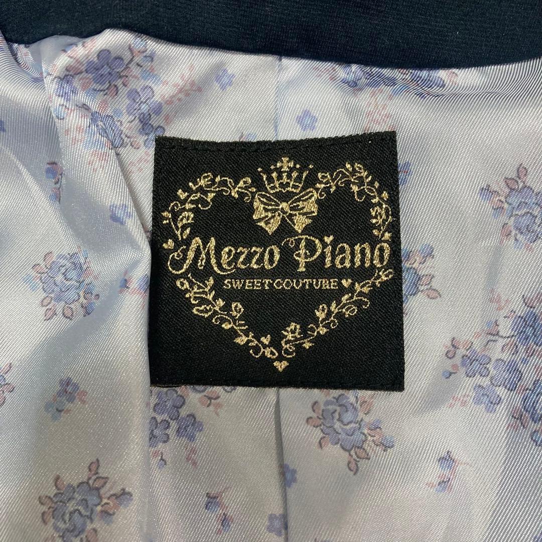 メゾピアノ　ボレロ　ネイビー　フォーマル　120 清楚　冠婚葬祭　紺色