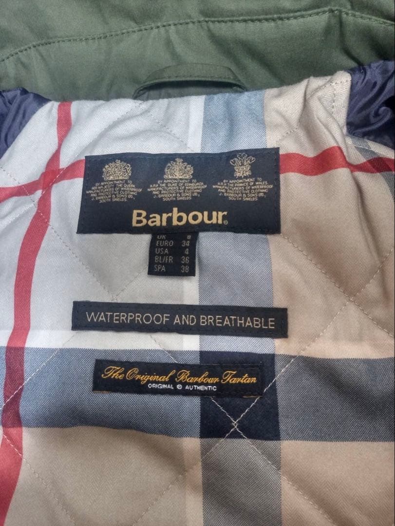 マチャミ　　美品　Barbour バブアー　モッズコート　英国
