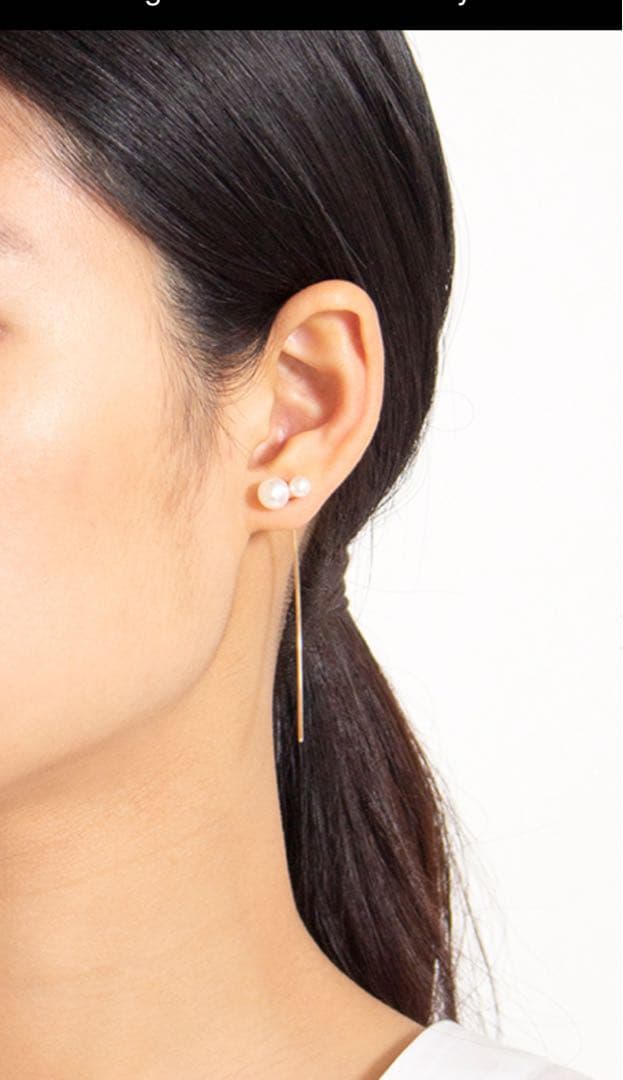 【美品】ヒロタカ　アコヤパールアローピアス