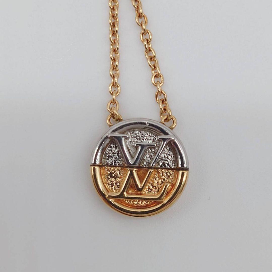 【美品】ルイヴィトン ネックレス コリエ LtoV バイカラー M69643