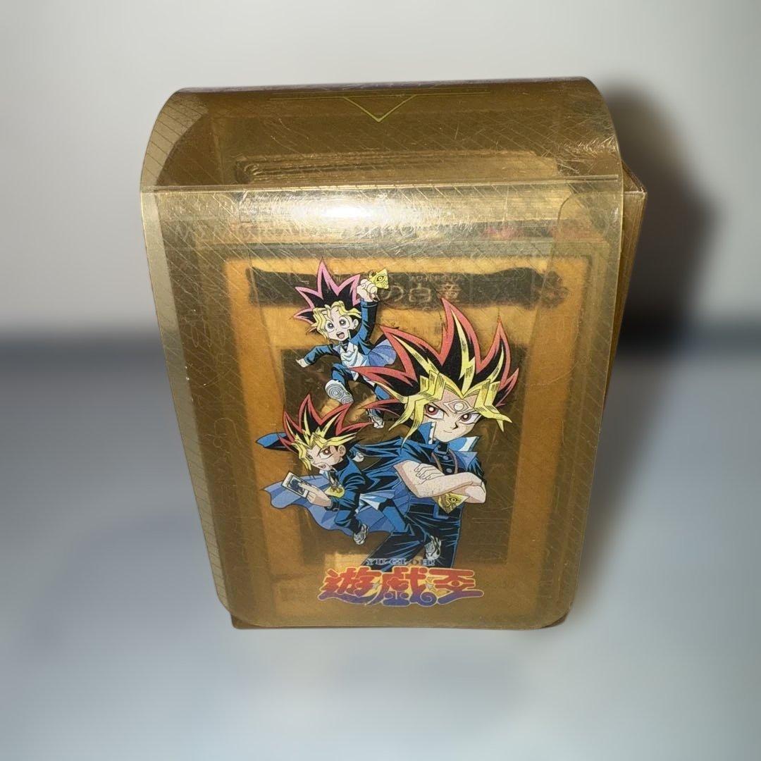 遊戯王　バンダイ版　青眼の白龍　カードダス　当時物　デッキケース付き