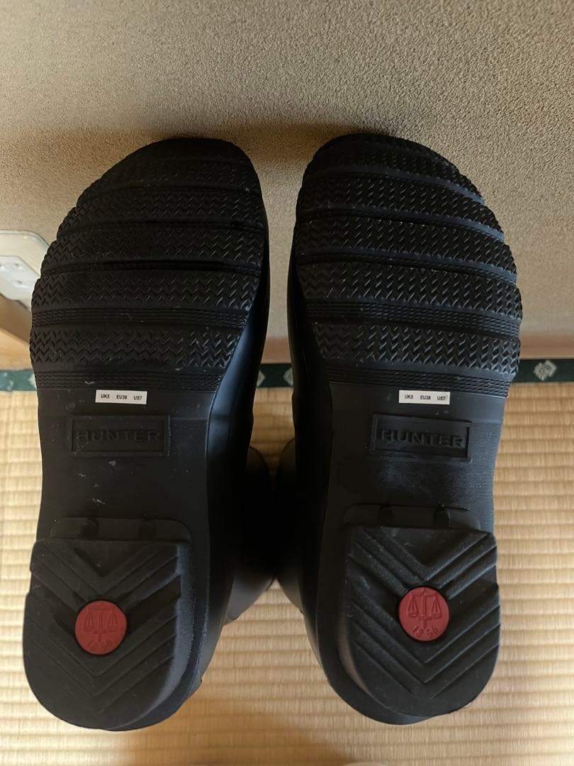 HUNTER レディース オリジナル トール レイン ブーツ　ブラック　24cm