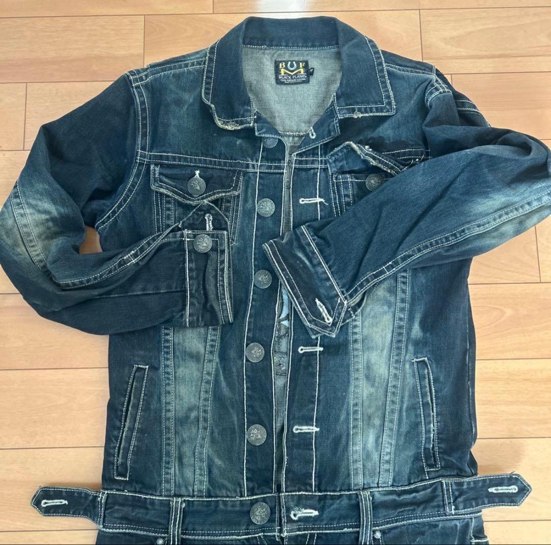 デニムオーバーオール/ダークブルー