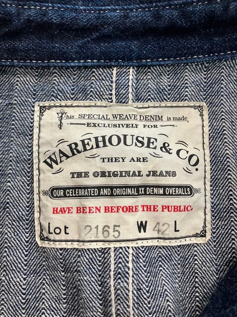 WAREHOUSE ウエアハウス 2165 カバーオール Size42