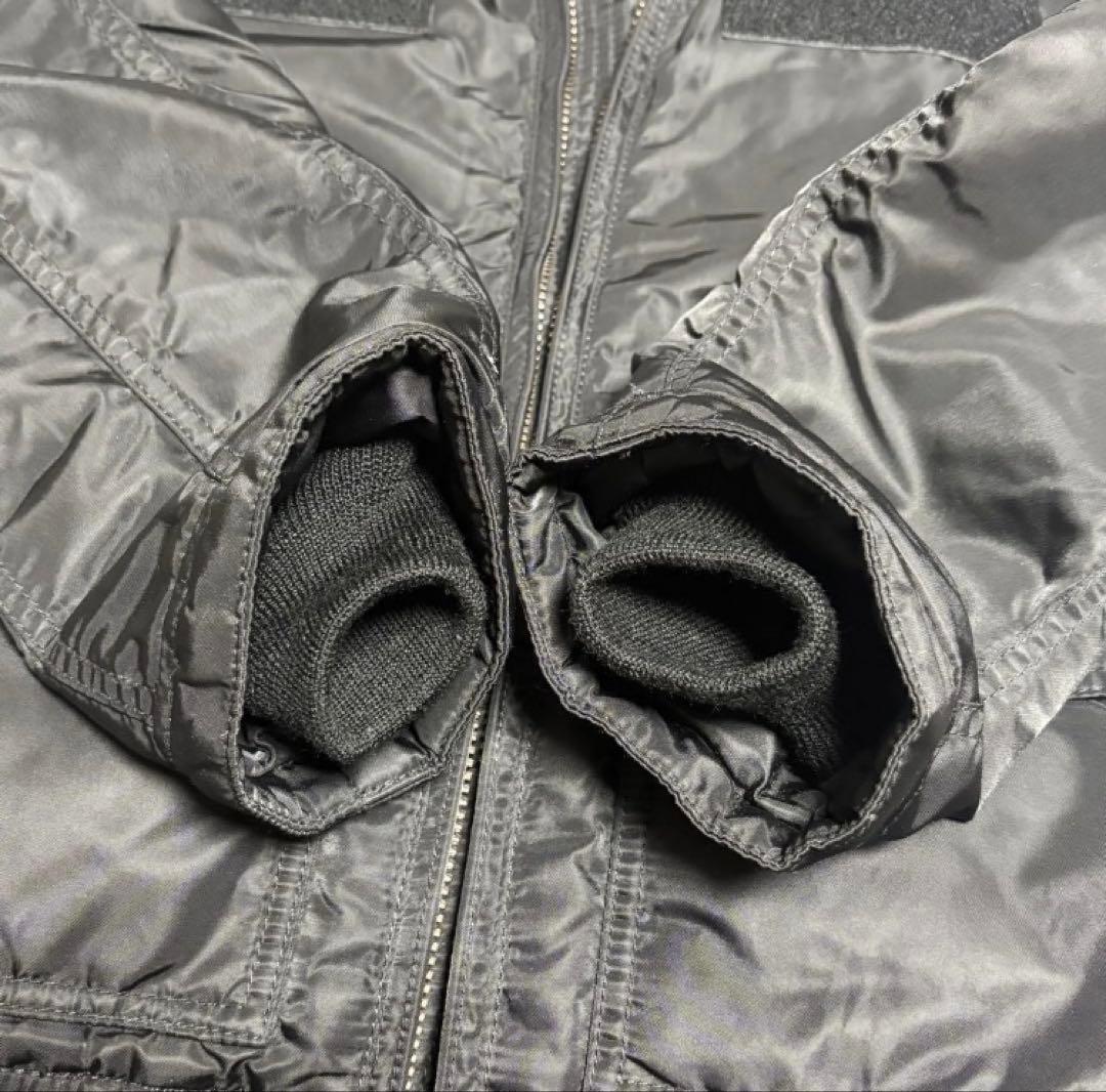 【美品】Schott ブラック MA-1 フライトジャケット S